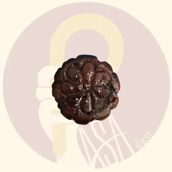 Hand-Carved Three-Piece Inlaid Cane - Image 4