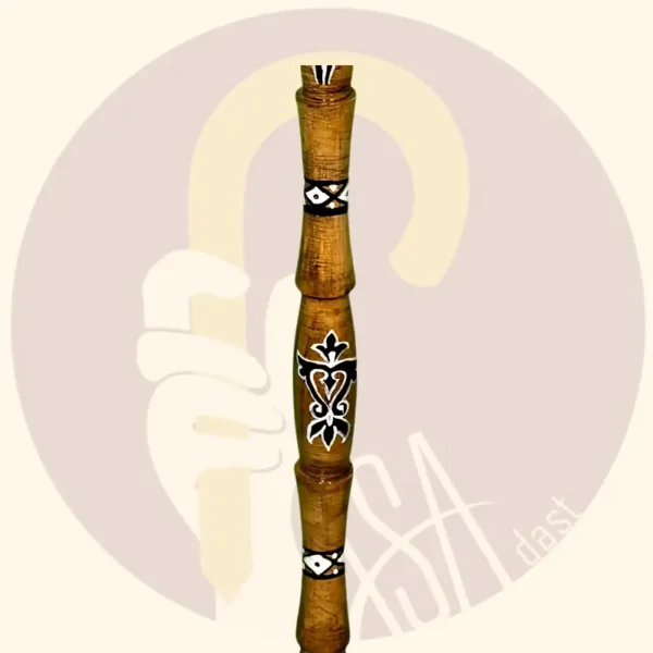 Antique Ergonomic Wooden Cane - Image 3