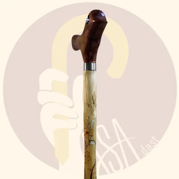 Black Engraved Cane - Image 2