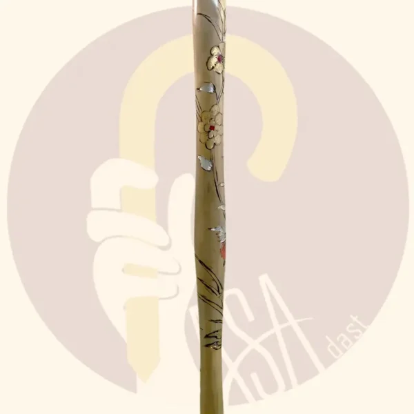Black Engraved Cane - Image 3