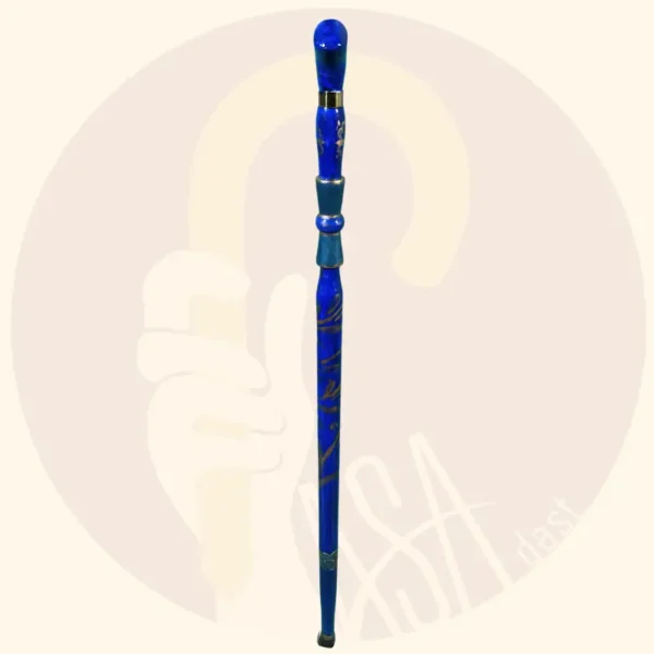 Blue Orchid Wooden Cane - Image 4
